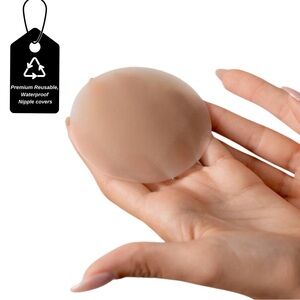2pairs NippleCovers-Reusable,Sticky Adhesive, washable,Seamless,NoShow,Ulta thin